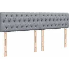 vidaXL Boxspringbett 180 x 200 cm Hellgrau