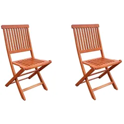 2er Set Gartenstuhl Holzstuhl Klappstuhl Eukalyptus