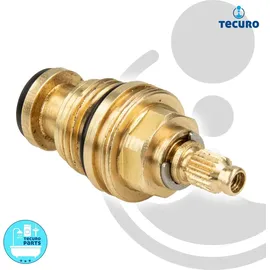 tecuro Universal Ventil Oberteil 1/2 Zoll Messing/Gold