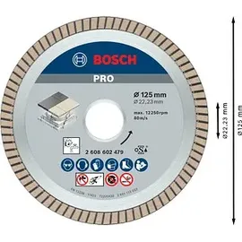 Bosch Diamant-Trennscheibe Best for Ceramic Extra-Clean Turbo 125 mm 1 St.