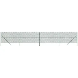 vidaXL Maschendrahtzaun Grün 2,2x10 m