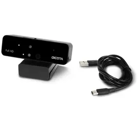 Dicota Webcam PRO Face Recognition - Webcam - Farbe