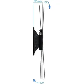 TooQ LP1342T-B - Wandhalterung für 23"-42" Bildschirme, neigbar +5°/-10°, Schwarz,