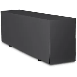 TexDeko Biertischhusse Premium für Bierzeltgarnitur 220 x 70cm Blickdicht waschbar (Anthrazit)
