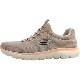 SKECHERS Summits Damen Slip-On Sneaker Beige/Taupe 42