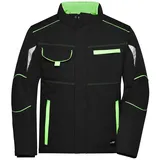 Daiber Funktions-Softshelljacke "JN853" - XXL - black/lime-green