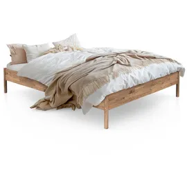 byoak Massivholzbett, Wildeiche, Holz, Echtholz,Eiche, 200x200 cm, Schlafzimmer, Betten