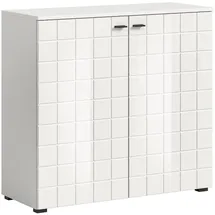 xonox.home Sideboard Monte onesize 138x86x37 cm Weiß Hochglanz Holzwerkstoff
