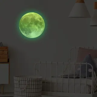 KAMEUN Leuchtsterne Selbstklebend Wandsticker, Sterne und Mond Sternenhimmel Aufkleber Wanddeko, Leuchtsticker Wandtattoo für Kinderzimmer Schlafzimmer...