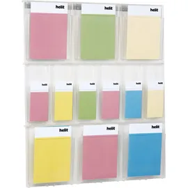 Helit Wandprospekthalter the placativ transparent DIN A4, 1/3 DIN A4 85,2 x 5,4 x 97,8 cm, 1 St.