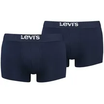 Levi's Herren Trunk ORGANIC CO 2er Pack | SOLID BASIC Logobund Blau M