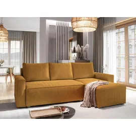 masseno Ecksofa Potaro Polyester 3-Sitzer Gelb