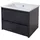 MCW Waschbecken + Unterschrank MCW-B19, Waschbecken Waschtisch Badezimmer, hochglanz 50x60cm schwarz