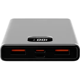 allity APB-100 Powerbank 10000 mAh Quick Charge, USB PD LiPo USB-C®, USB-A Grau
