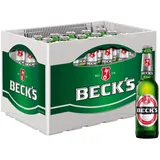 Beck's Pils Flaschenbier, Mehrweg im Kasten, Pils Bier (24 x 330ml)