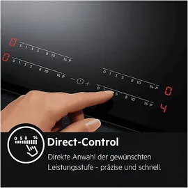AEG HRB6447AXB Elektrokochfeld (576 mm breit, 4 elektronische Automatikkochstellen Kochzonen)