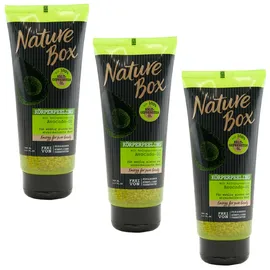Nature Box Körperpeeling Avocado, 6er Pack (6 x 200 ml für glatte Haut