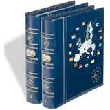 Leuchtturm Münzalbum Blau VISTA, Band 1 und 2" Alte und neue Länder" 341042 Neu