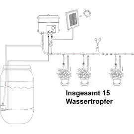 esotec Solar Bewässerungssystem WaterDrops 15 (101100)