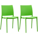 CLP Gartenstuhl Meton 42 x 42 x 81 cm grün 2 St.