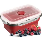 Westmark Frischhaltedose eckig rot 0,85 l