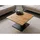 MASSIVMOEBEL24.DE Couchtisch Wildeiche Beige 80 x 80 x 43 cm
