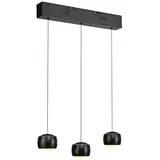 just light. Pendelleuchte schwarz, 3-fl., Switchmo