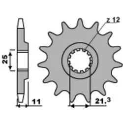 PBR Standard-Stahlkettenrad 727 - 520
