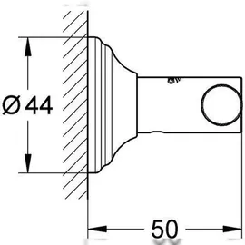 Grohe Essentials Authentic chrom, verdeckte Befestigung