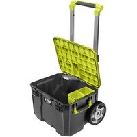 Ryobi LINK Aufbewahrungsbox RSL201 Werkzeugbox inkl. Trolley (bis zu 90 kg Tragfähigkeit, Wasserdicht nach IP65)