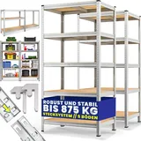 monzana Schwerlastregal 180x90x60cm 875kg 5 MDF-Platten