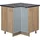 Vicco Eckunterschrank Fame-Line 80,5 x 60 x 82 cm Hellblau