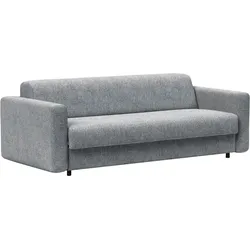 3,5-Sitzer INNOVATION LIVING TM "Killian hochwertige Dauerschlaffunktion, Design und extra Komfort", grau, B:217cm H:75cm T:101cm, Sofas, innenliegende Federkernmatratze; Schlafhöhe 55cm