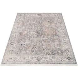 Teppich "CLASSICO", grau (grau, creme), B:80cm H:12mm L:150cm, Polyester, GALLERY M BRANDED BY MUSTERRING, Teppiche