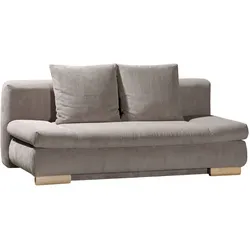 Schlafsofa Anton Cord Grau Taupe