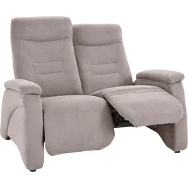 exxpo - sofa fashion "Ascoli, Kinosofa mit hohem Sitzkomfort, bequeme Armlehnen", grau (taupe), B:140cm H:106cm T:99cm, NaturLEDER (echtes Rindsleder) in Sitz und Rücken.