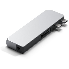 Satechi Pro Hub Mini USB-C 5 Ports), Dockingstation + USB Hub, Silber
