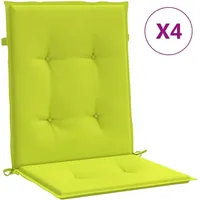 vidaXL - Gartenstuhlauflagen Für Niedriglehner 4stk Knallgrün 100x50x3cm
