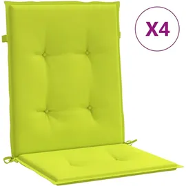 vidaXL - Gartenstuhlauflagen Für Niedriglehner 4stk Knallgrün 100x50x3cm