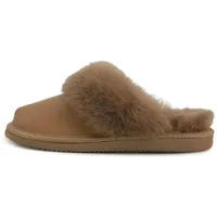 Hollert Lammfell Hausschuhe - Malibu MILCHKAFFEE - Schuhgröße: EUR 38 - 38