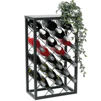 DanDiBo Ambiente Weinregal 40 x 68 x 22 cm Schwarz