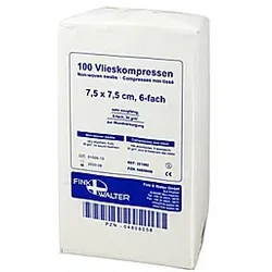 Vlieskompressen 7,5x7,5 cm unsteril 6fach