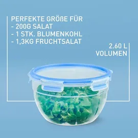 Emsa Frischhaltedose rund blau 21,8 cm 2,6 l