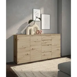 Stella Trading Boxxx Sideboard 160 x 84 x 35 cm Eiche Artisan / Braun