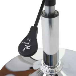 Mendler 6er-Set Drehstuhl Malmö T501, Stuhl Küchenstuhl, höhenverstellbar, Kunstleder ~ weiß, Chromfuß