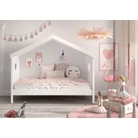 Vipack Hausbett Amori 90 x 200 cm Kiefer weiß lackiert