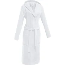 REDBEST Unisex-Bademantel, mit Kapuze Chicago weiß | Gr.: L