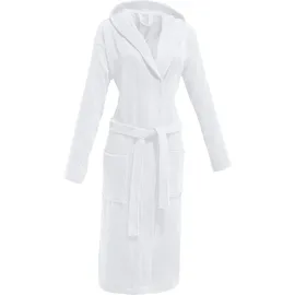 REDBEST Unisex-Bademantel, mit Kapuze Chicago weiß | Gr.: L