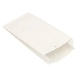 Papstar 1000 Papierfaltenbeutel, Cellulose, gefädelt 21 x 10 x 5 cm weiss Rechteck, Lebensmittelverpackung, Weiss