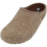 Haflinger Michel, Pantoffeln, Unisex-Erwachsene, Filz aus Wolle-47 EU-Beige Torf 550 - 47 EU